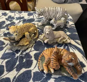 Vintage Siegfried And Roy LEONE BIANCO - SET TIGRE E FAMIGLIA (4-TOTALE) + BIGLIETTI - Foto 1 di 13