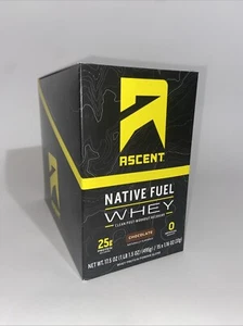 Whey Protein Ascent Native Fuel Chocolate (15 Serving Packets) 17.5 Oz 495g - Picture 1 of 5