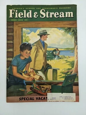 Vintage Field & Stream Magazine June 1948 53rd Year No 2 - Image 1 of 4