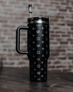 Nuevo Dixxon Bougie 40 oz. Vaso de viaje aislado negro de acero inoxidable - Imagen 1 de 2