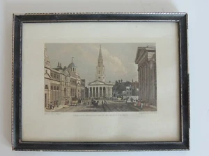 Antiguo La Nueva Apertura ST MARTIN CCHUCH Enmarcado Grabado Bond Dibujo Pastor - Imagen 1 de 11