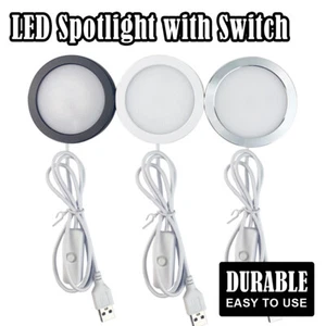 USB LED Schrankleuchtenschalter 3W Lichter Oberfläche montiert Kühl warm neutral - Bild 1 von 12