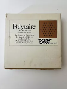 Vintage 1960 Polytaire Denmark Teak Board Game Complete Set Parker Brothers 1062 - Picture 1 of 7