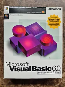 Microsoft Visual Basic 6.0 Professional Pro 6 203-00769 RETAIL BOX - Picture 1 of 5