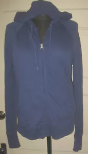 SO Azul Real Cremallera Malla Espalda Sudadera con Capucha Top Camisa Blusa M ÚLTIMA VEZ - Imagen 1 de 5