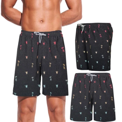 Pantalones cortos de natación para hombre de secado rápido trajes de baño con forro de malla Foto 1 de 4