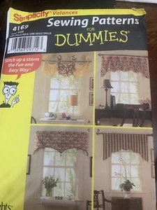 Simplicity Valances Sewing Pattern for Dummies 4169 Uncut 4 Styles New - Picture 1 of 5