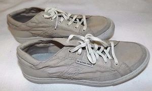NEW G STAR RAW 3301 MENS UK 7 EUR 42 BEIGE CANVAS LACE UP DECK SHOES TRAINERS - Picture 1 of 6