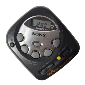 Sony SRF-M35 Walkman FM/AM Reloj Estéreo Mini Portátil Radio Reproductor de Música Gris - Imagen 1 de 9