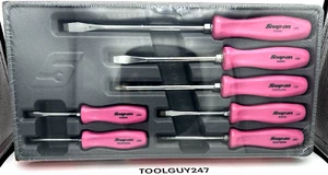 SNAP ON TOOL USA SDDX70A PP 7pc PINK HARD HANDLE Combination Screwdriver Set+ - Bild 1 von 10