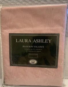 Laura Ashley Blouson Valance 86x15 50/50 Cotton Poly Rose  - Picture 1 of 5