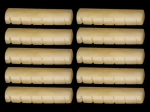 10x Chitarra Bone Dat Sbiancata 1-11/16"x15/64"x3/8" (43x6x9 mm) E-E: 1.417" (36 mm - Foto 1 di 14