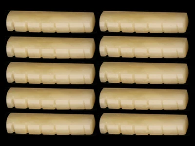 10x Bone Guitar Nut 1-11/16" (43mm) Unbleached Saddle - Image 1 of 4
