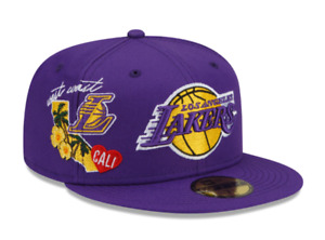 Los Angeles Lakers New Era City Cluster State Inspired 59FIFTY Fitted Hat 