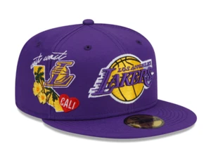 Los Angeles Lakers New Era City Cluster State Inspired 59FIFTY Fitted Hat - Picture 1 of 5