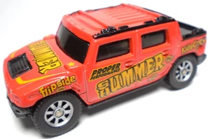 2002 TONKA MAISTO '01 HUMMER H2 CONCEPT KIDS CREW ORANGE 1:64 DIECAST 2 3/4" SUV - Picture 1 of 6