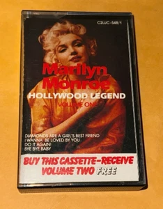 Marilyn Monroe Hollywood Legend Volume One Cassette Tape 1989 Music World - Bild 1 von 4
