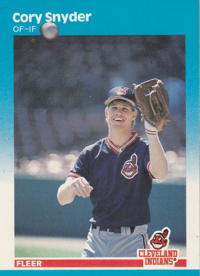 FREE SHIPPING-MINT-1987 Fleer Cory Snyder #260 INDIANS PLUS BONUS CARDS - Image 1 of 1