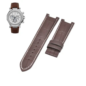 22mm Brown Leather Watch Strap For Guess Collection X72001G1S - Picture 1 of 7