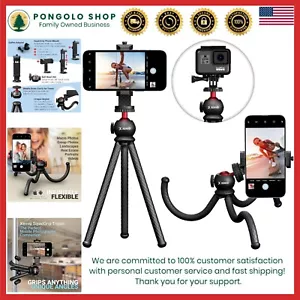 3-in-1 Flexible Tripod - Perfect for iPhone, Android & DSLR with Ball-Head 360 - Picture 1 of 8