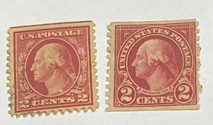 2 George  Washington Red Two  2 Cent Postage Stamps Very Rare - Picture 1 of 8