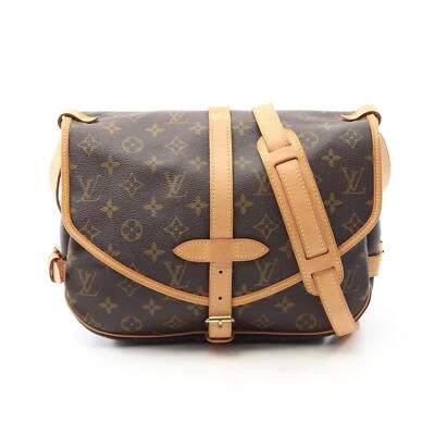 Bolso Bandolera LOUIS VUITTON Saumur 30 M42256 Monograma Lona Usado Mujer Foto 1 de 4