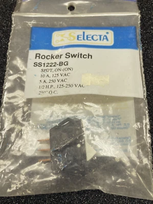Switch Selecta 1pc SS1222-BG SPDT ON-(ON) NOVO NA CAIXA** - Imagem 1 de 3