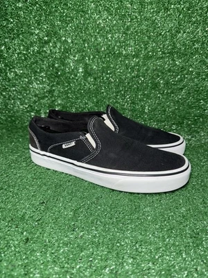 Vans Classic Slip On Asher Black White Skate Shoes Sneakers Women's Size 8 - Image 1 of 4