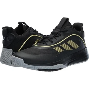 NWT adidas Men's Own The Game 3.0 Basketball,Black/Gold Metallic/Solid Grey,10 - Picture 1 of 7
