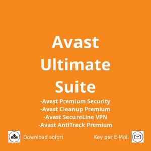 Avast Ultimate Suite 2025 inkl.unbegr.VPN  1 PC(Windows), 1 Jahr, Download - Bild 1 von 1