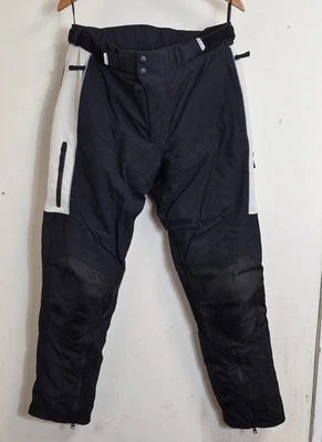 Spada Motorcycle Waterproof Trousers Large Black Off White  Commuting Motorbike - Image 1 of 4