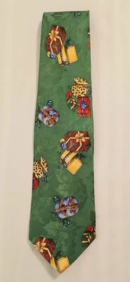 Corbata Robert Talbott vintage para hombre talla verde regalos de Navidad 100 % seda vacaciones Foto 1 de 4