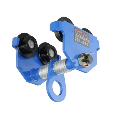 VEVOR Push Beam Trolley Manual Trolley 2200 lbs/1 Ton Load 2.5"-7" Adjustable - Image 1 of 4