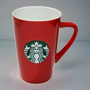 Starbucks 2021 Tall Red Mermaid 12 oz Kaffee Tee Becher Tasse Sammlerstück - Bild 1 von 7