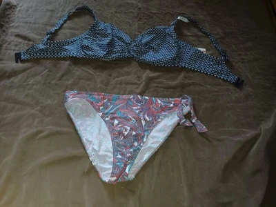  NEU Esprit Bikini- Set Größe Oberteil  85 cup F Hose 42 - Bild 1 von 4
