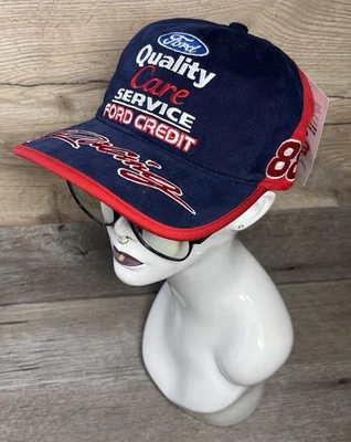 VTG 90's NASCAR Dale Jarrett Ford Racing Snapback Hat #88 Robert Yates Chase Cap - Image 1 of 4