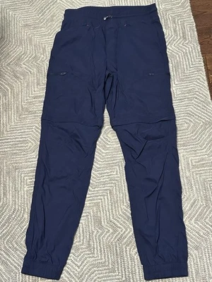 Pantalones utilitarios desmontables Eddie Bauer para niños talla: 14 color: azul marino Foto 1 de 3