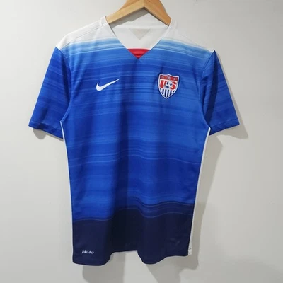 Nike 2015 Equipo USA Copa Mundial Visitante Fútbol Camiseta Kit USMNT Auténtico  Foto 1 de 4