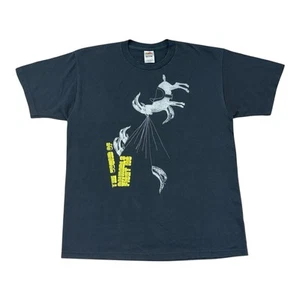 Vintage Y2K The Sound Of Animals Fighting T-Shirt Mens Large Black Band Rock Tee - Picture 1 of 6