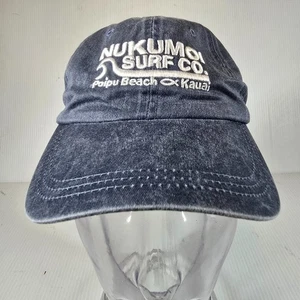 Gorra Nukumoi Surf Co Correa Trasera Azul Poipu Playa Kauai Ajustable - Imagen 1 de 8
