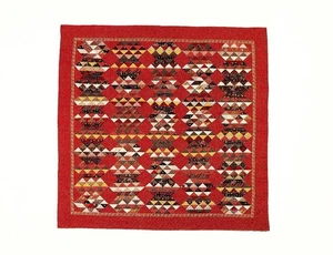 Postkarte Quilts von Lancaster County PA, zusammengesetzter Quilt, um 1900 Amish Volkskunst NrMNT - Bild 1 von 1