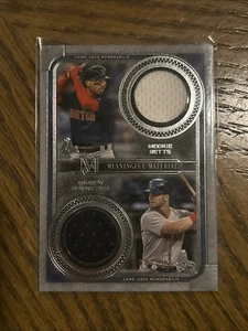 2019 Topps Museum Mookie Betts & Andrew Bennitendi Relic Card /50 - Picture 1 of 2