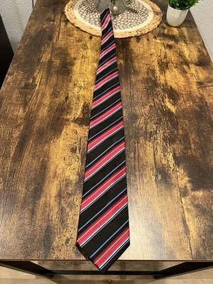 Colours by Alexander Julian Multicolor Striped Silk Neck Tie Men’s Fashion - Image 1 of 4