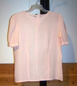 DAMENBLUSE HELLROSA KURZARM (GRÖSSE 16 oder 16W) - Bild 1 von 7