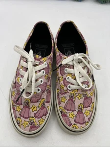 Vans x Nintendo Princess Peach Sneakers Women's Allover Video Game M-3.5 W-5.0 - Picture 1 of 16