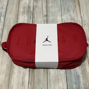 Nike Air Jordan Dopp -Kit Jumpman Red Clutch Travel-Personal Bag 9A0473 - Picture 1 of 5