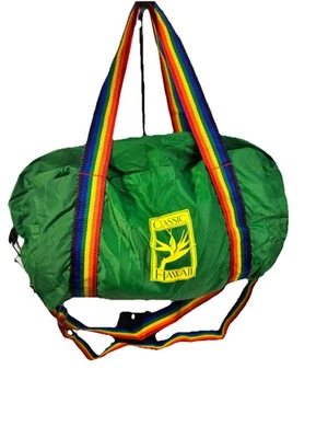 Bolso de Mano Retro Arco Iris Vintage Años 80 “Clásico Hawaii” Hecho en EE. UU. Foto 1 de 4