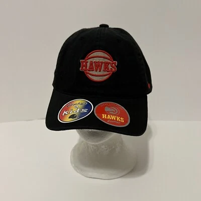 Atlanta Hawks Arena Exclusive Zephyr Kids Strapback Cap Hat Boys OSFA Black - Image 1 of 4