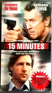 15 Minutes (VHS, 2002, Includes Bonus Footage)(Drama) Robert De Niro! - Picture 1 of 5
