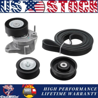 Kit de correa serpentina tensor de polea loca y correa para Mercedes-Benz C300 GL450 Foto 1 de 4